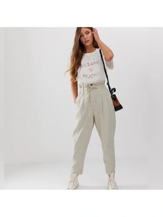 Free People Margate Pleated Trouser Pants- Size Small - Picture 2 of 15